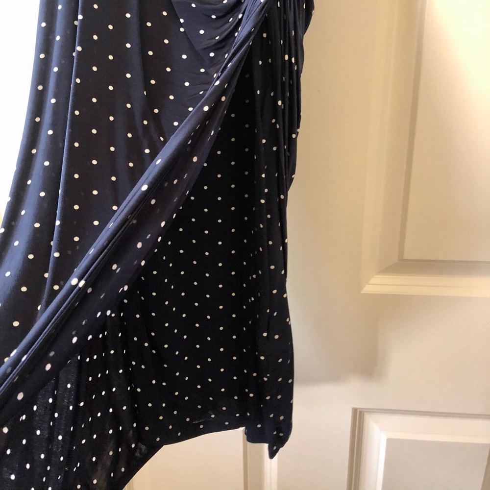 H & M Navy & White Polka Dot Dress - Picture 6 of 8
